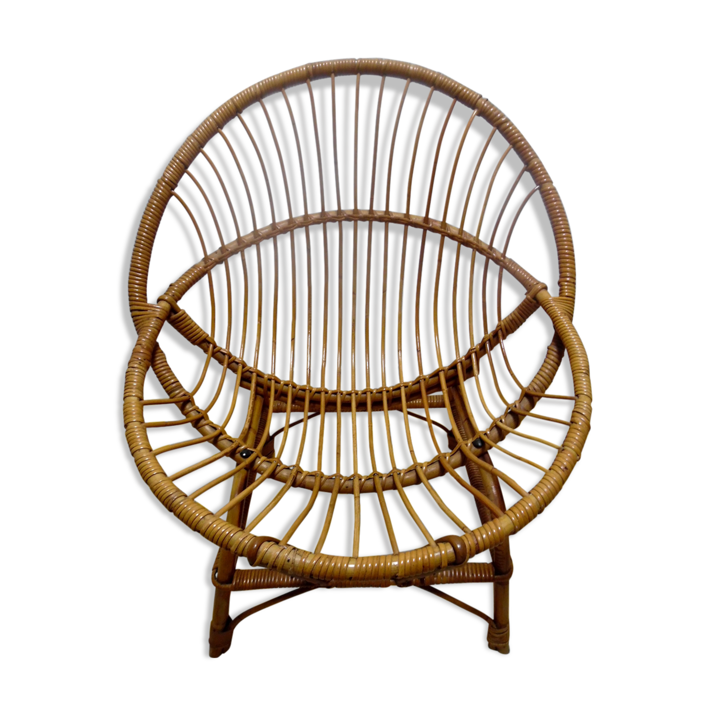 Rattan armchair