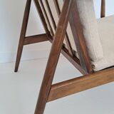 Scandinavian style armchair in solid wood – 1950s/60s