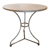 Large bistro pedestal table, 70 cm in diameter, circa 1900.