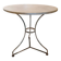 Large bistro pedestal table, 70 cm in diameter, circa 1900.