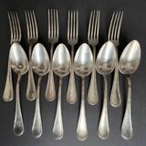 12 Apollo silver-plated cutlery pieces