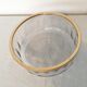 Crystal bowl trimmed surrounded gold metal
