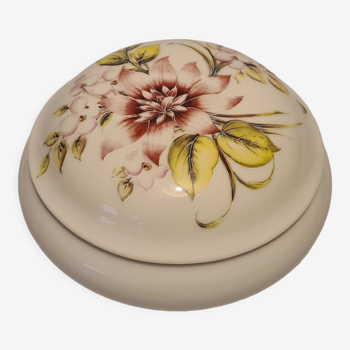 Bonbonnière porcelaine de limoges décor floral