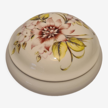 Limoges porcelain candy box with floral decoration