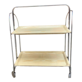 Folding travel service in vintage formica