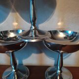 6 stainless steel standing dessert cups