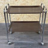 60s 70s serving trolley dinette side table space age brown design