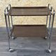 60s 70s serving trolley dinette side table space age brown design