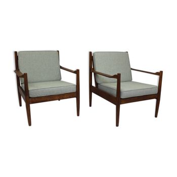 Pair of style scandinavian armchairs 50/60