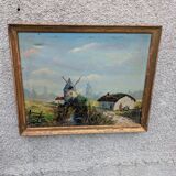 Oil on canvas, old painting