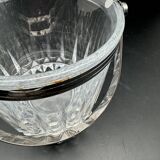 Seau à glace avec anse argentée cristal d’Arques