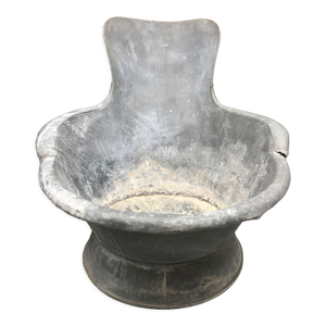 Baignoire à dossier zinc XIX