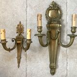 Pair of bronze castle appliques 55cm