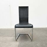 Grey German cantilever chairs B25 with leather cushions from Tecta, set of 4.