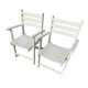 Paire de fauteuils vintage Dejou jardin
