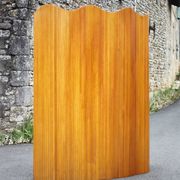 Vintage screen, large wooden screen Manufrance, wooden partition, screen, interior decoration