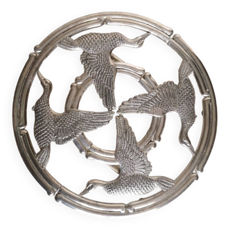 Siléa silver metal trivet