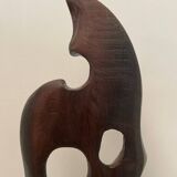 Abstract wooden sculpture 20th century