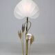 Monumental crane or egret lamp post in gilded brass by Antonio Pavia