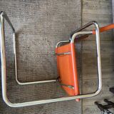 Cantilever dining room armchair, in cognac leather, vintage