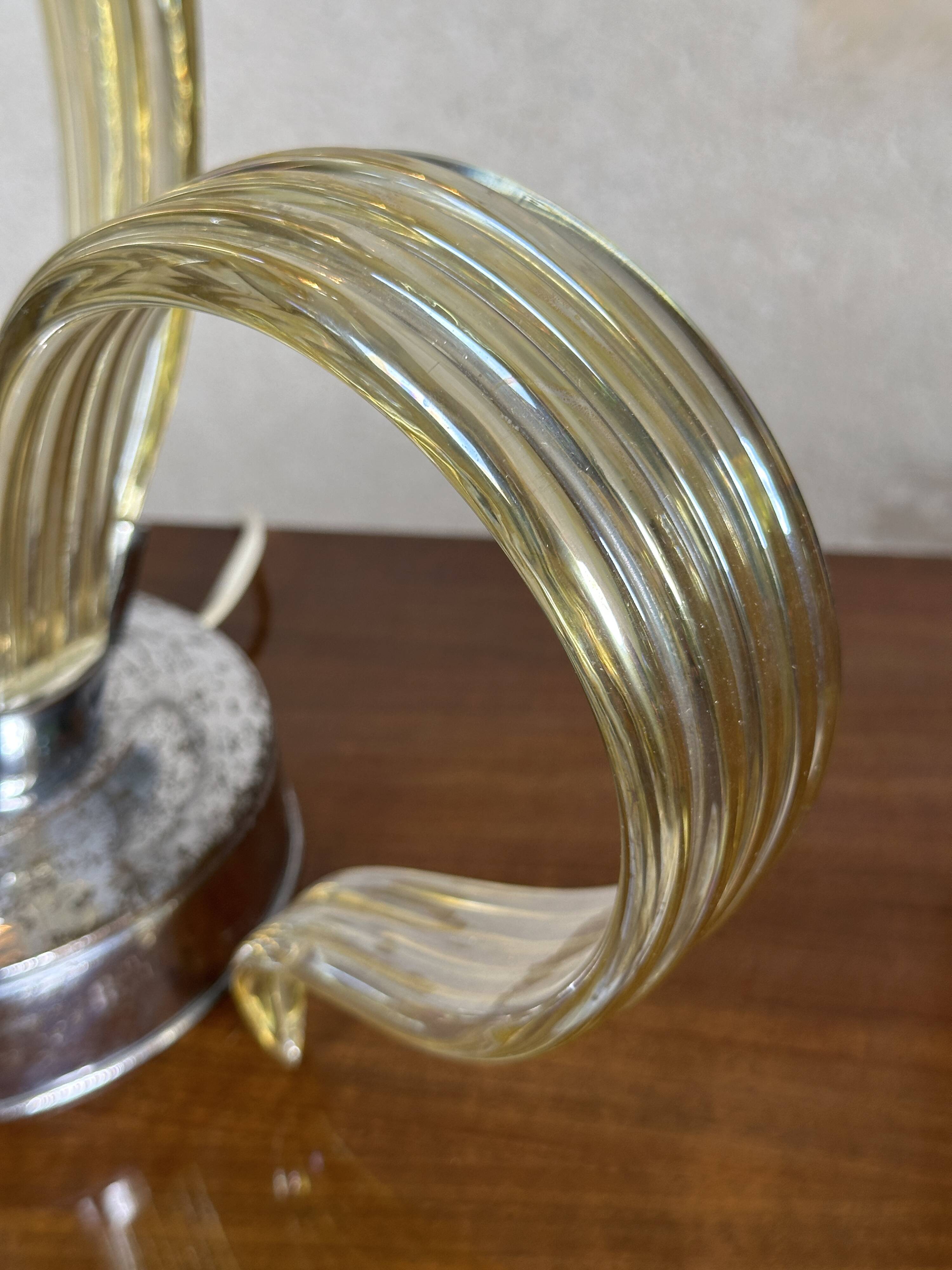 Murano glass lamp, Galliano Ferro