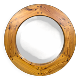 Wall mirror in pine by Uno Kristiansson, Sweden, 1960