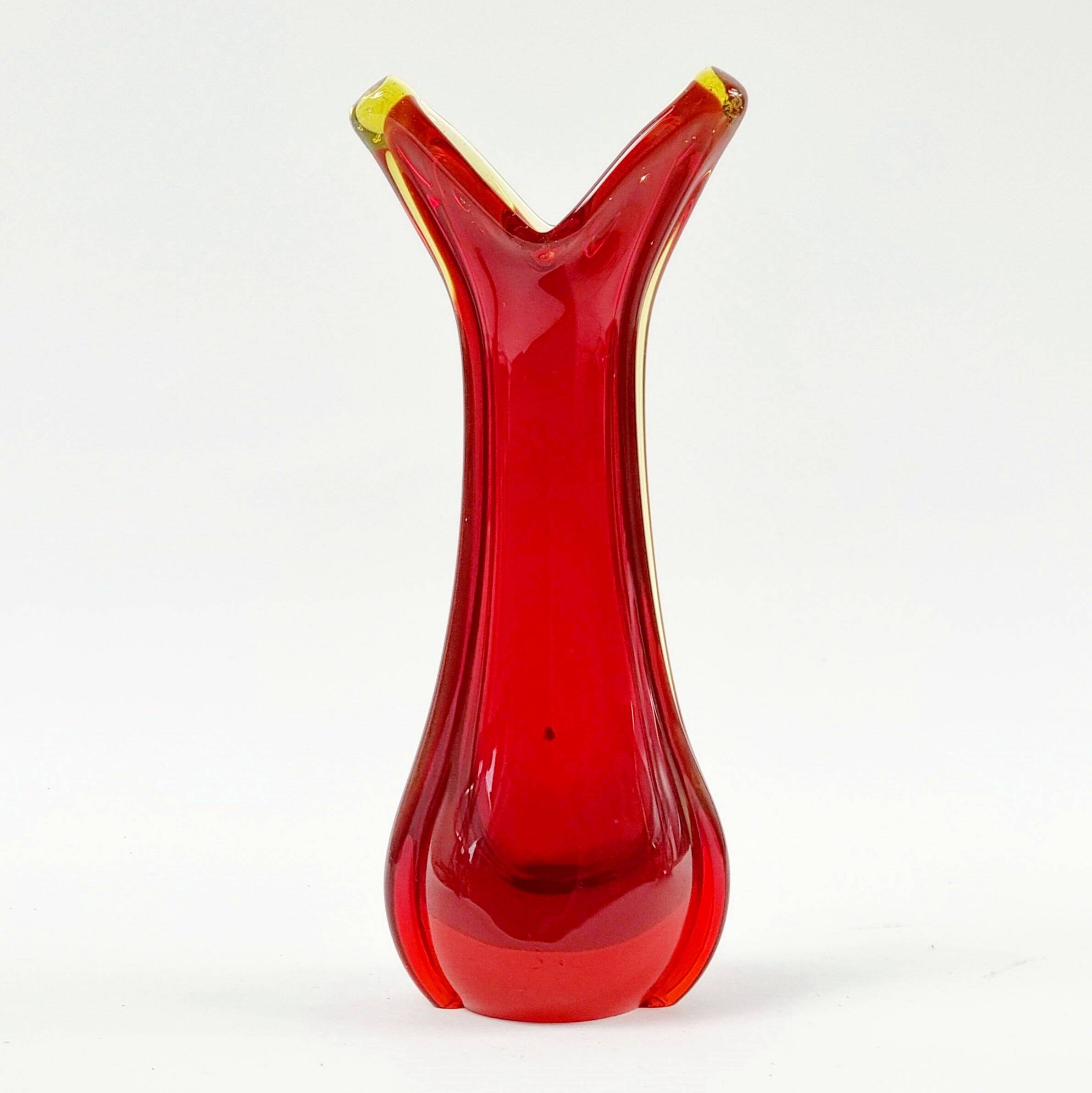 Mid-Century Murano Glass Vase by Flavio Poli for Seguso, Italy, 1960s