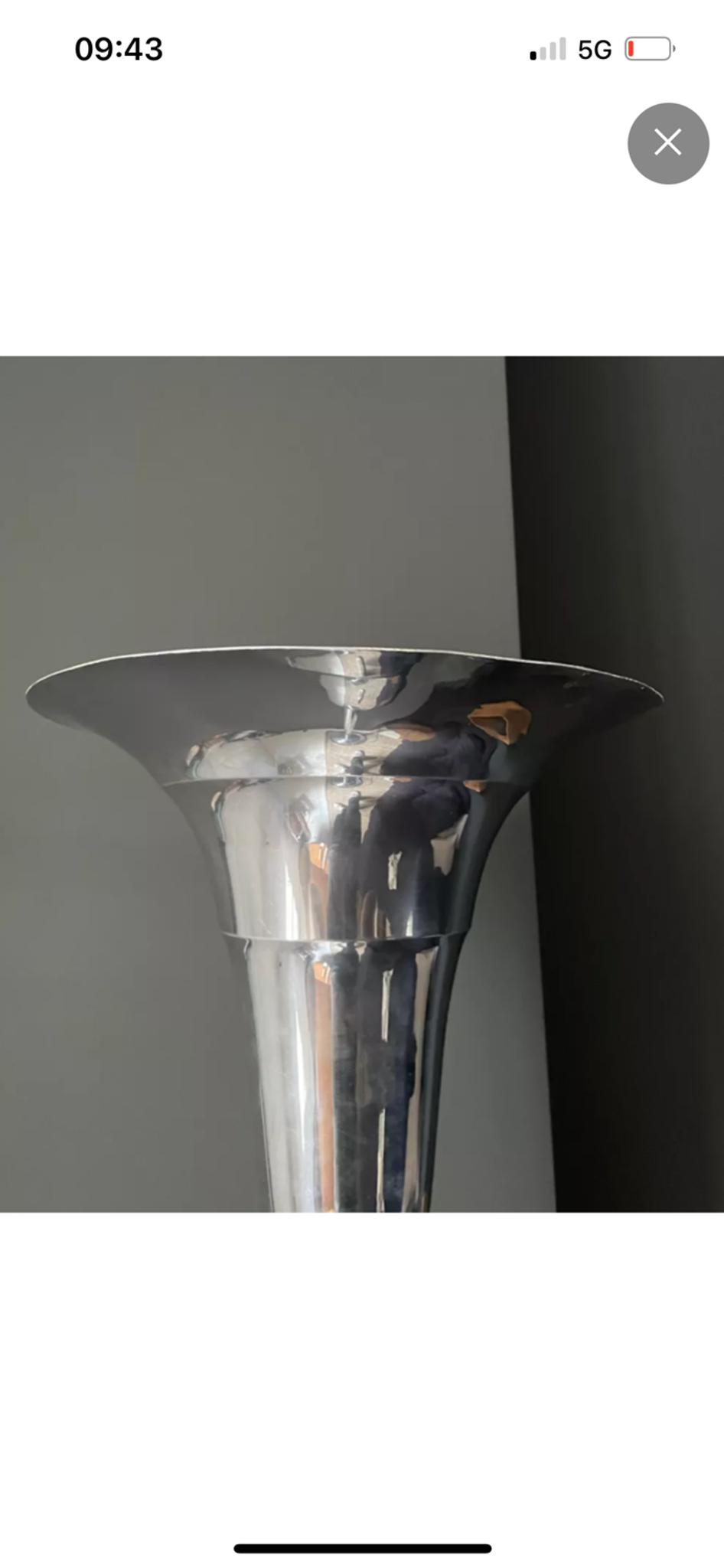 Vintage art deco floor lamp, chrome metal, France 1930