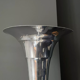 Vintage art deco floor lamp, chrome metal, France 1930