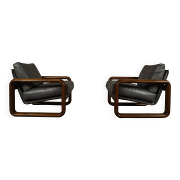 Pair of "Hombre" lounge chairs by Burkhard Vogtherr for Rosenthal, 1970s