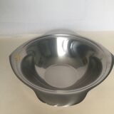 Brushed metal salad bowl