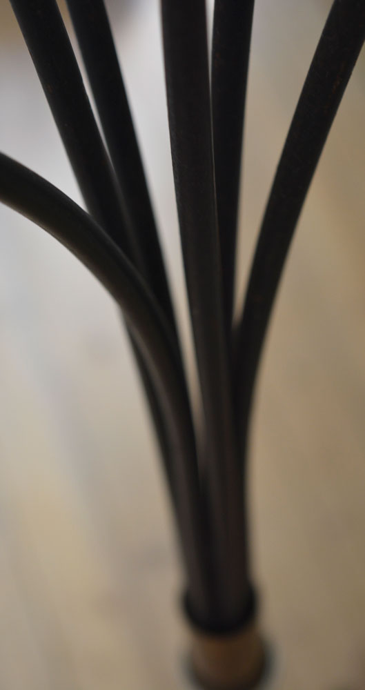 1950's Vintage 6-Shade Tripod Floor Lamp