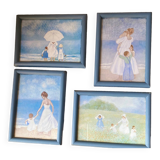 4 cadres femme et enfants