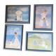 4 frames of women and children