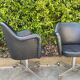 Pair of swivel armchairs 1960s Slovenia