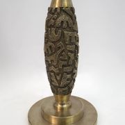 Pair of Luciano Frigerio Mid-Century Modern Italian Bronze Table Lamps, 70