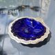 Blue cobalt butter dish