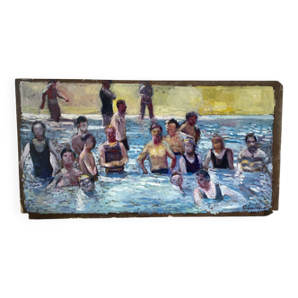 Bain de soleil en piscine signé Patrice Landauer