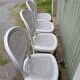 4 chaises anciennes bois et cannage