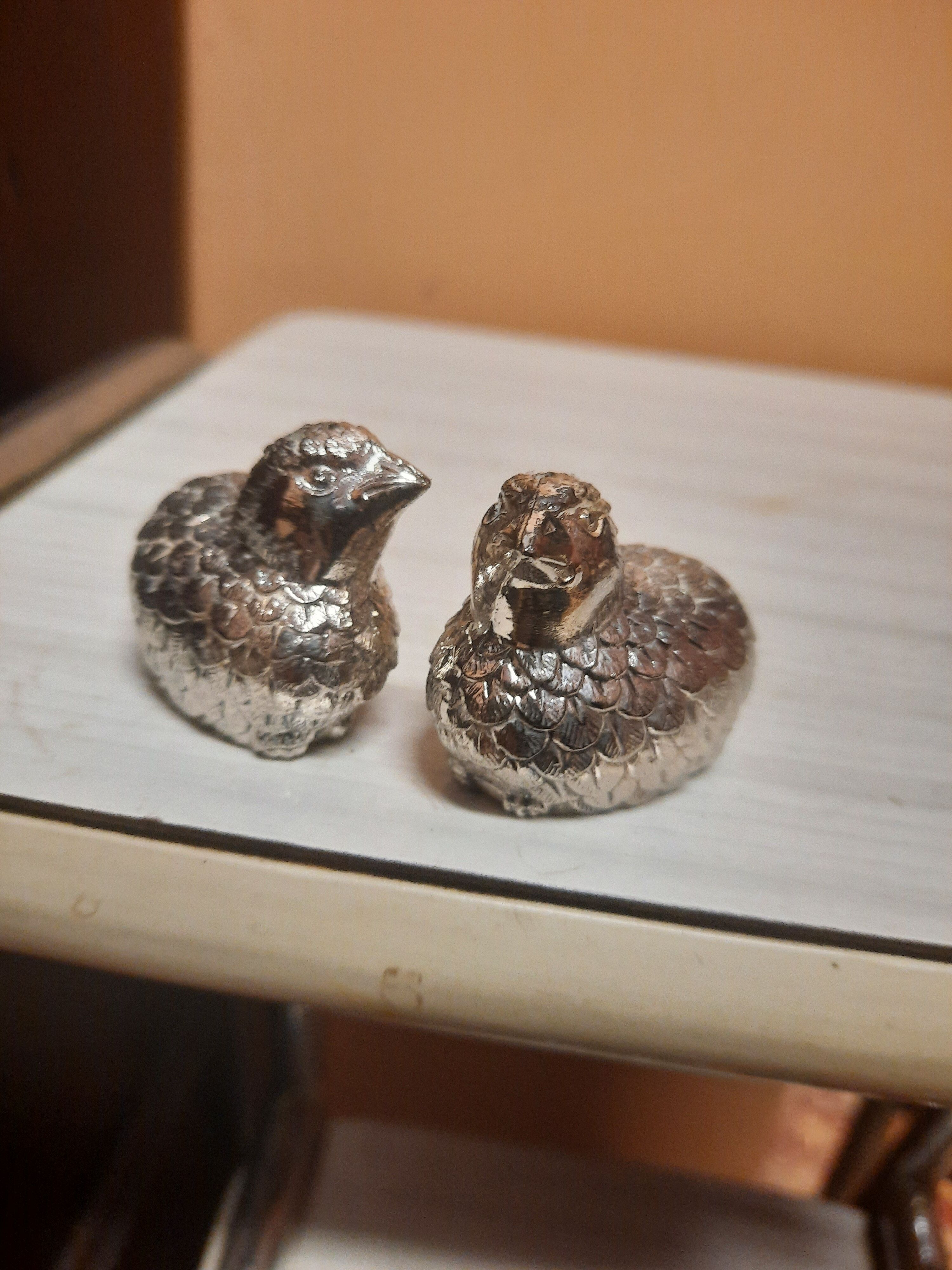 Partridge salt and pepper shaker