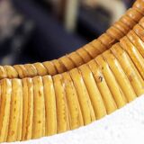 Vintage wicker mirror