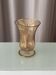 Art Deco Gilded Glass Vase with Geometric Gold Grid Decoration