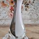 White and black bohemian crystal vase Artcristal