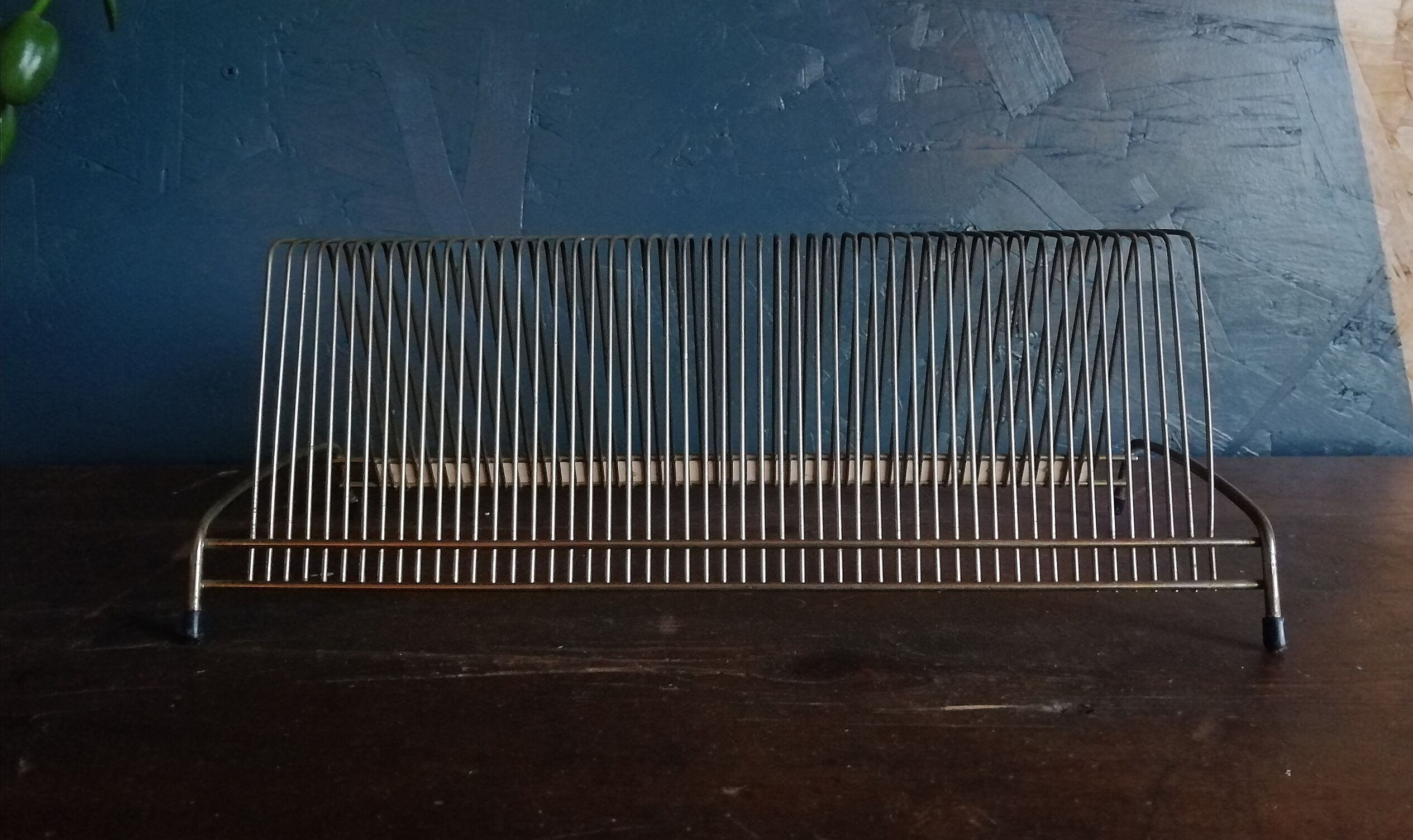 Vintage brass vinyl holder 50s