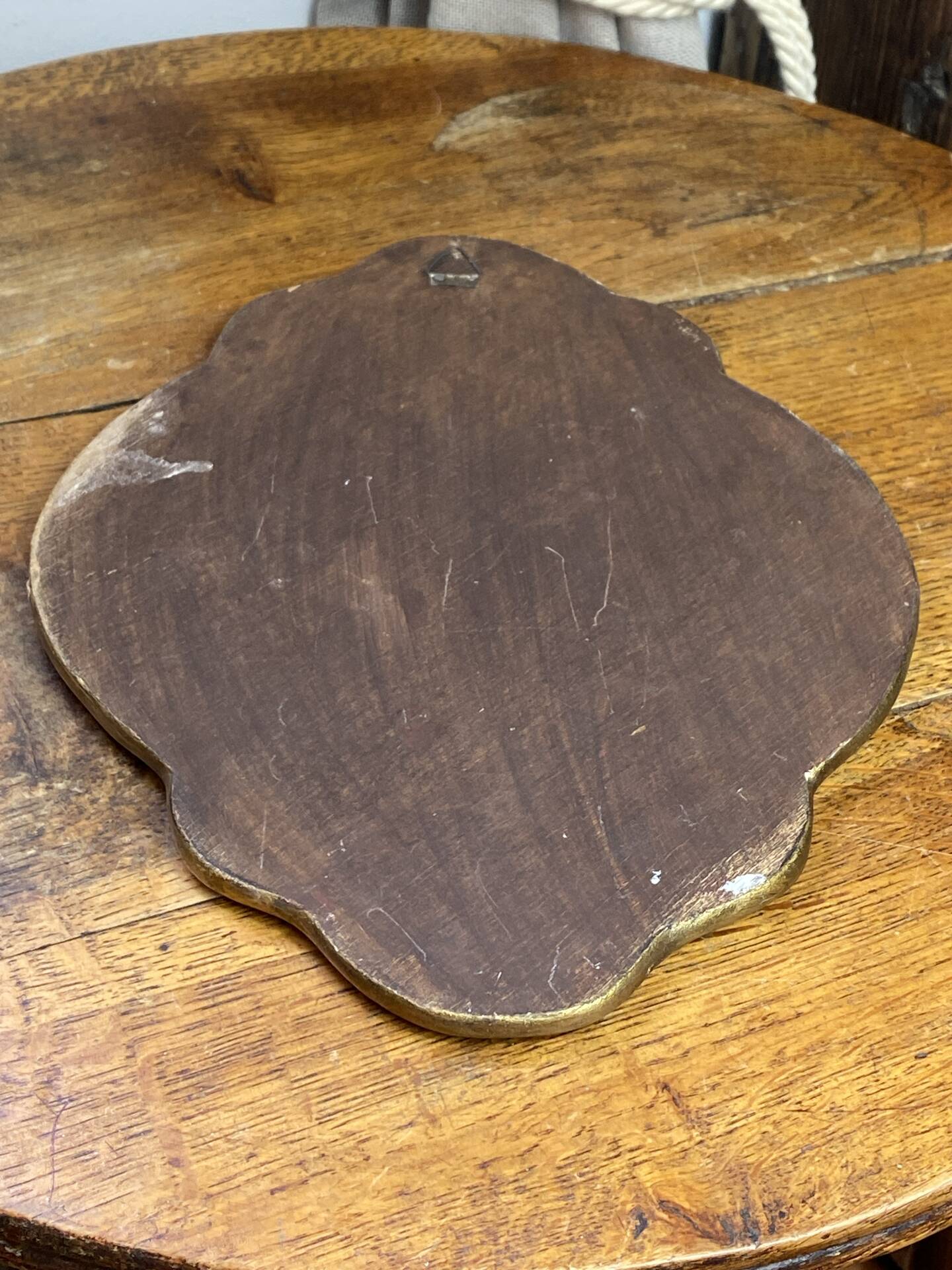 Miroir péruvien en bois et verre