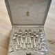 Dessert service 12 forks 1 silver metal shovel net model