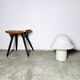 Large Model Glass Mushroom Table Lamp By Peill & Putzler, Germany 1960S