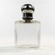 Art Deco hip flask, crystal, France, 1930s