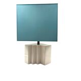 Hollywood regency set of 2 ceramic table Lamps, France 1970s