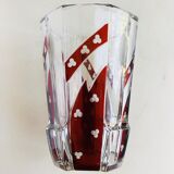 Bohemian glass vase